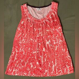 Boden Coral Fern Pattern Sleeveless Top US10